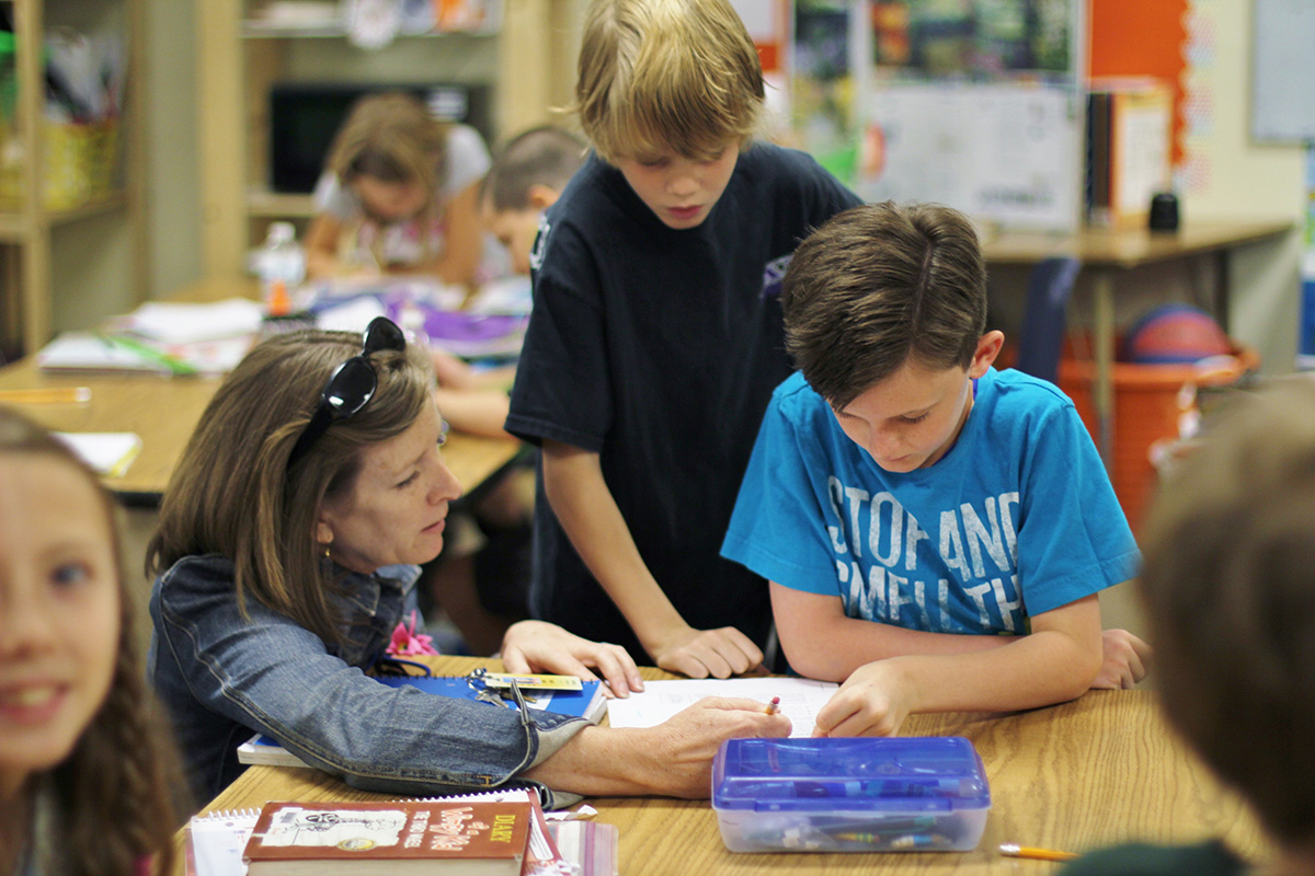 teacher and boy san tan charter school